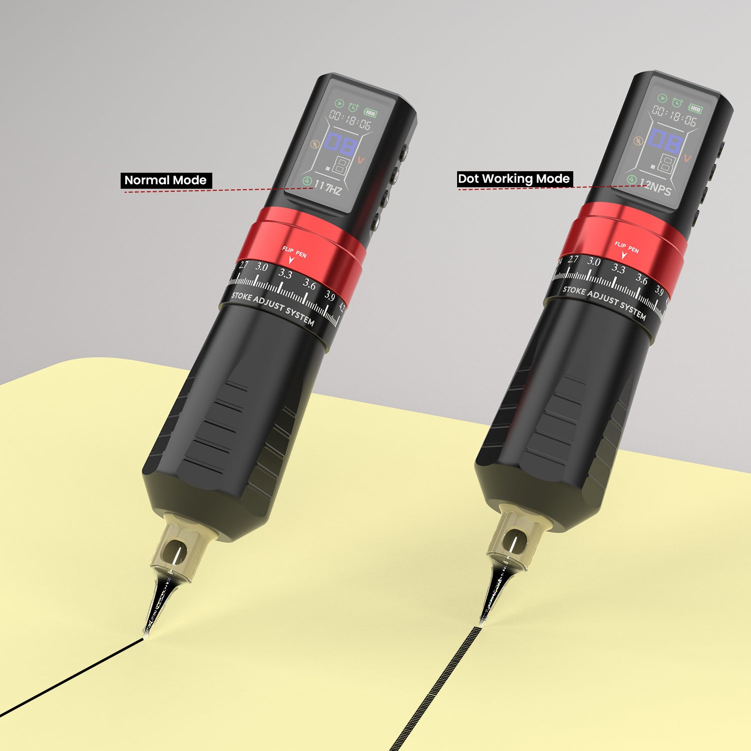 Wireless Multi-function Precison Tattoo Pen Machine With 7 Stroke Length | Wormhole Pro Bootes