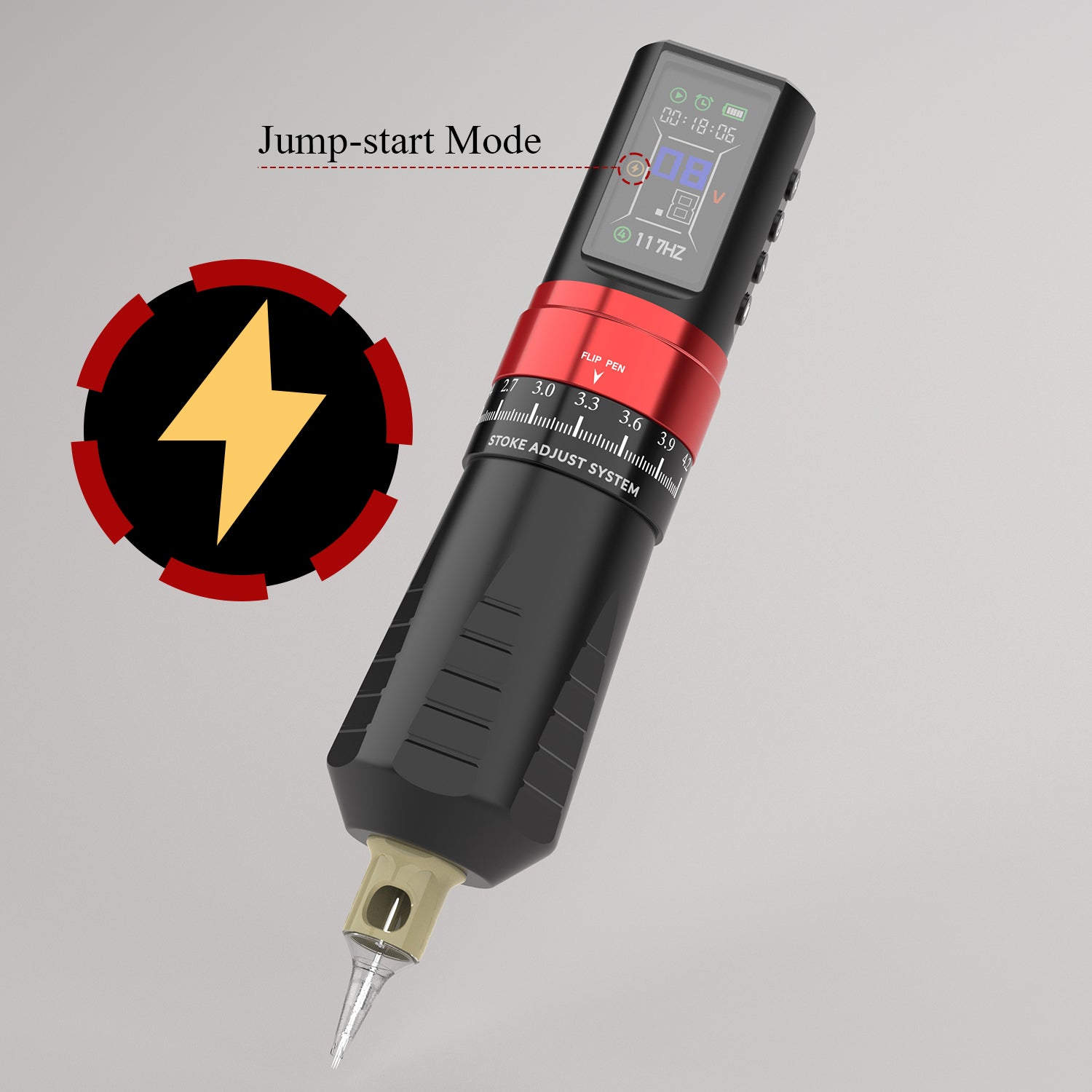 Wireless Multi-function Precison Tattoo Pen Machine With 7 Stroke Length | Wormhole Pro Bootes