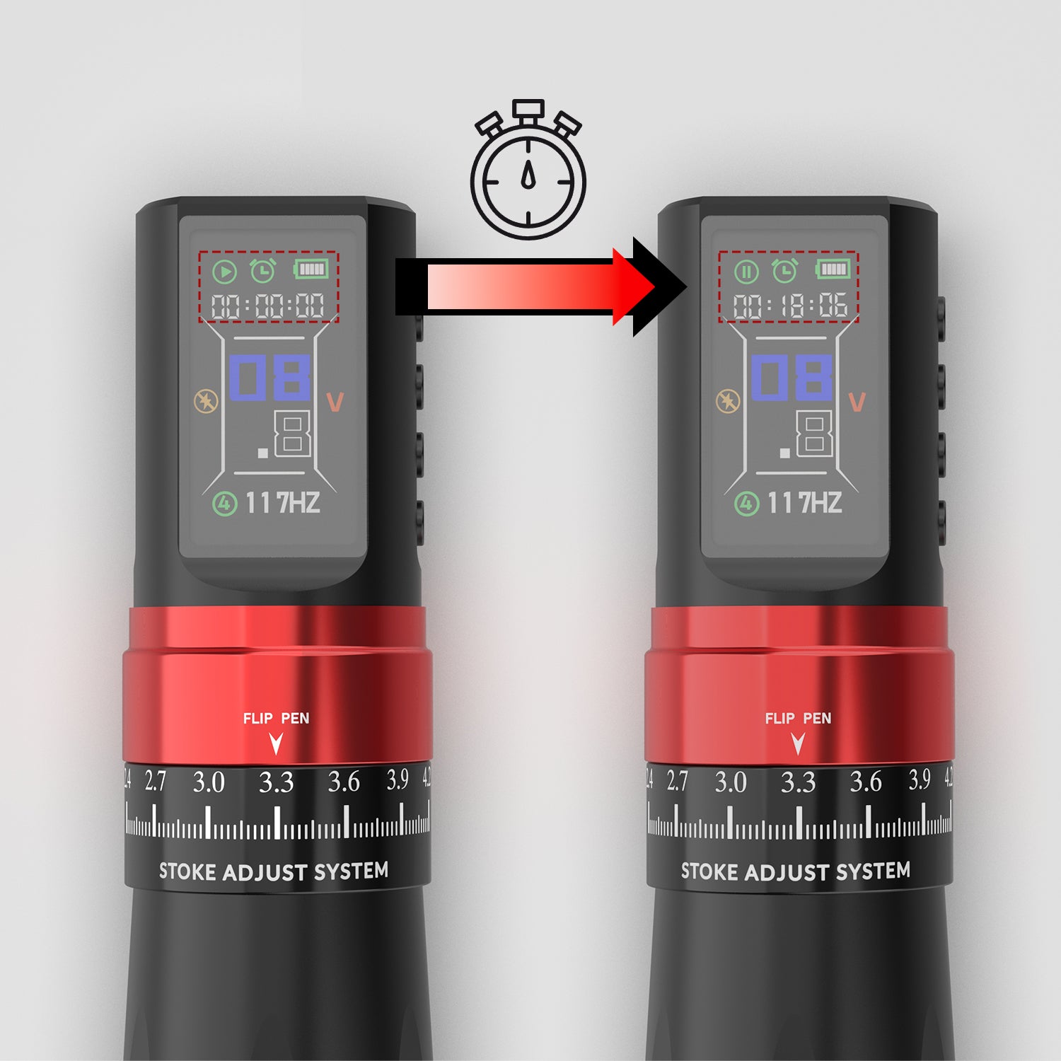 Wireless Multi-function Precison Tattoo Pen Machine With 7 Stroke Length | Wormhole Pro Bootes