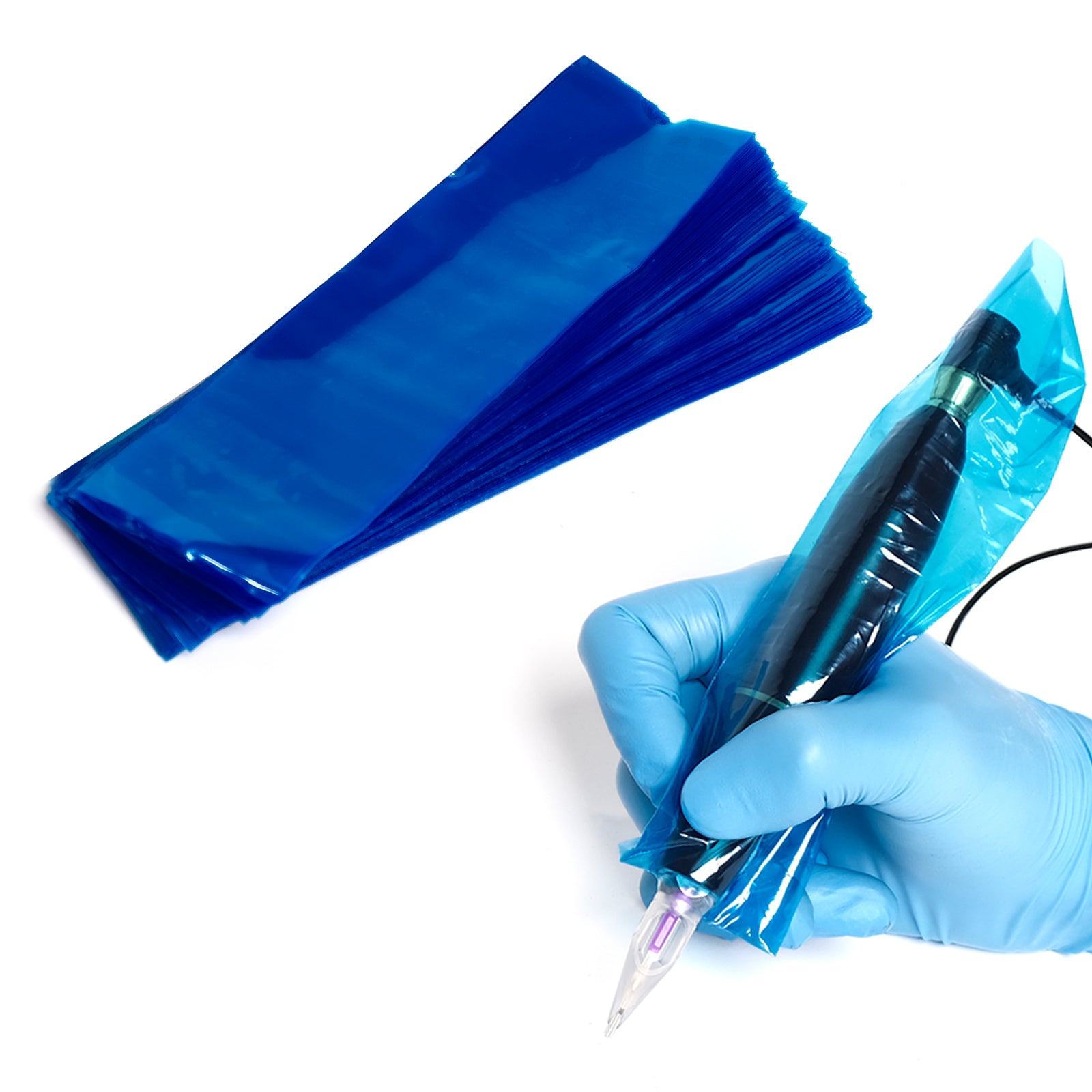 200Pcs/Box Disposable Tattoo Machine Covers Wraps Tattoo Pen Grip Sleeves