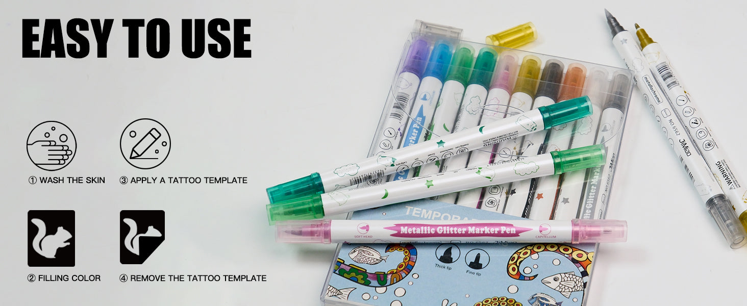 Temporary Tattoo Markers for Skin Marker Pen WTK265