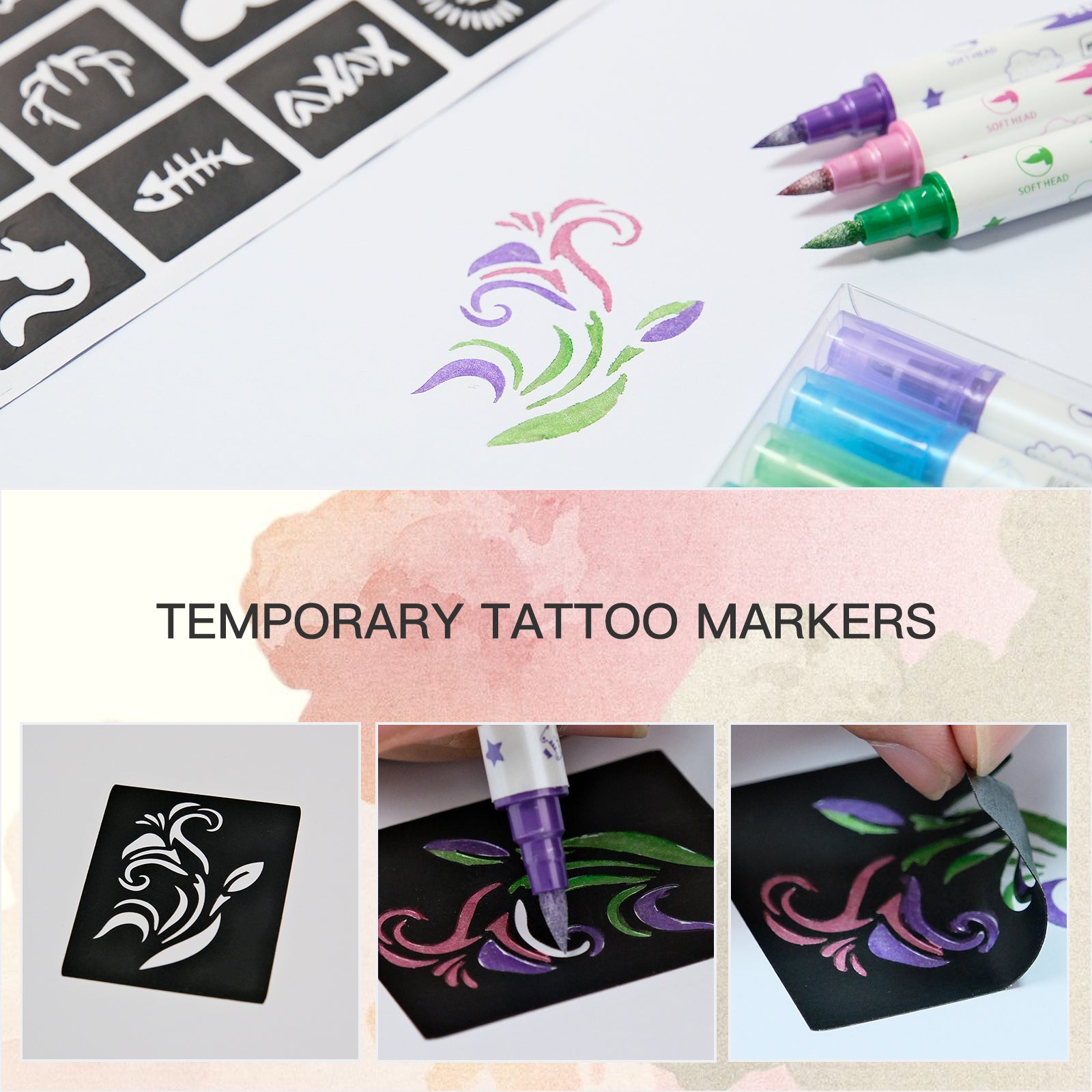Temporary Tattoo Markers for Skin Marker Pen WTK265