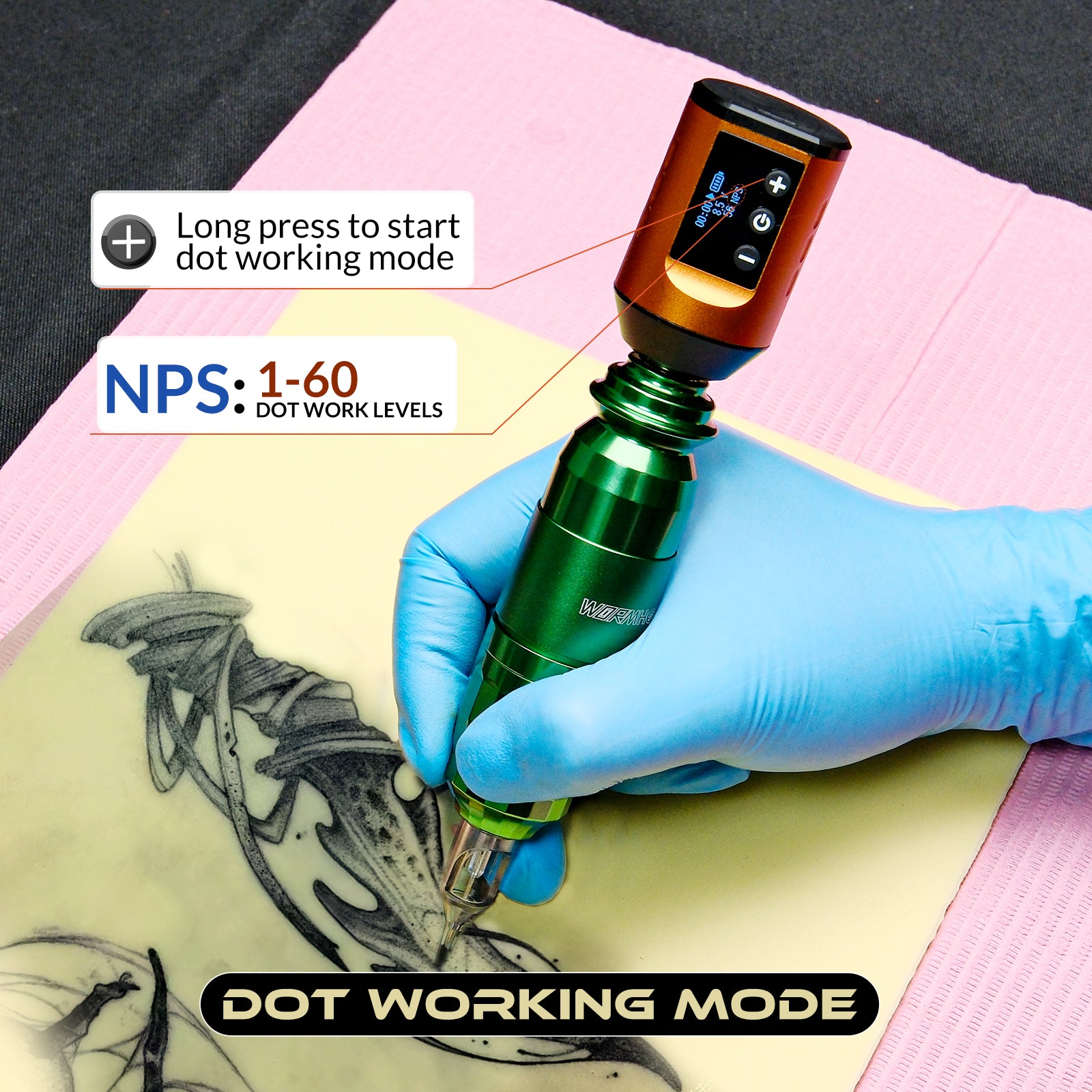 Wireless Tattoo Battery WB11