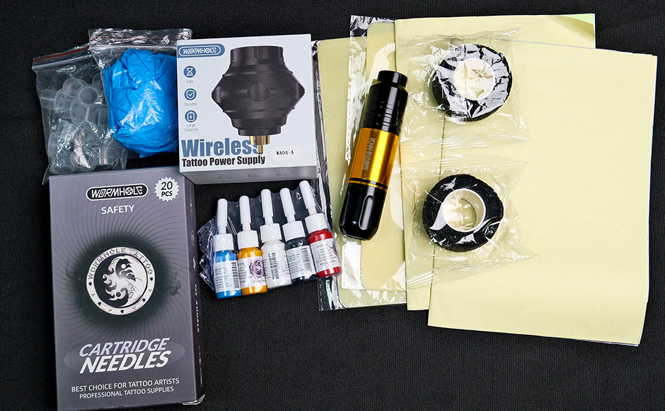 Wireless Tattoo Kit with Wireless Power Supply WTK248