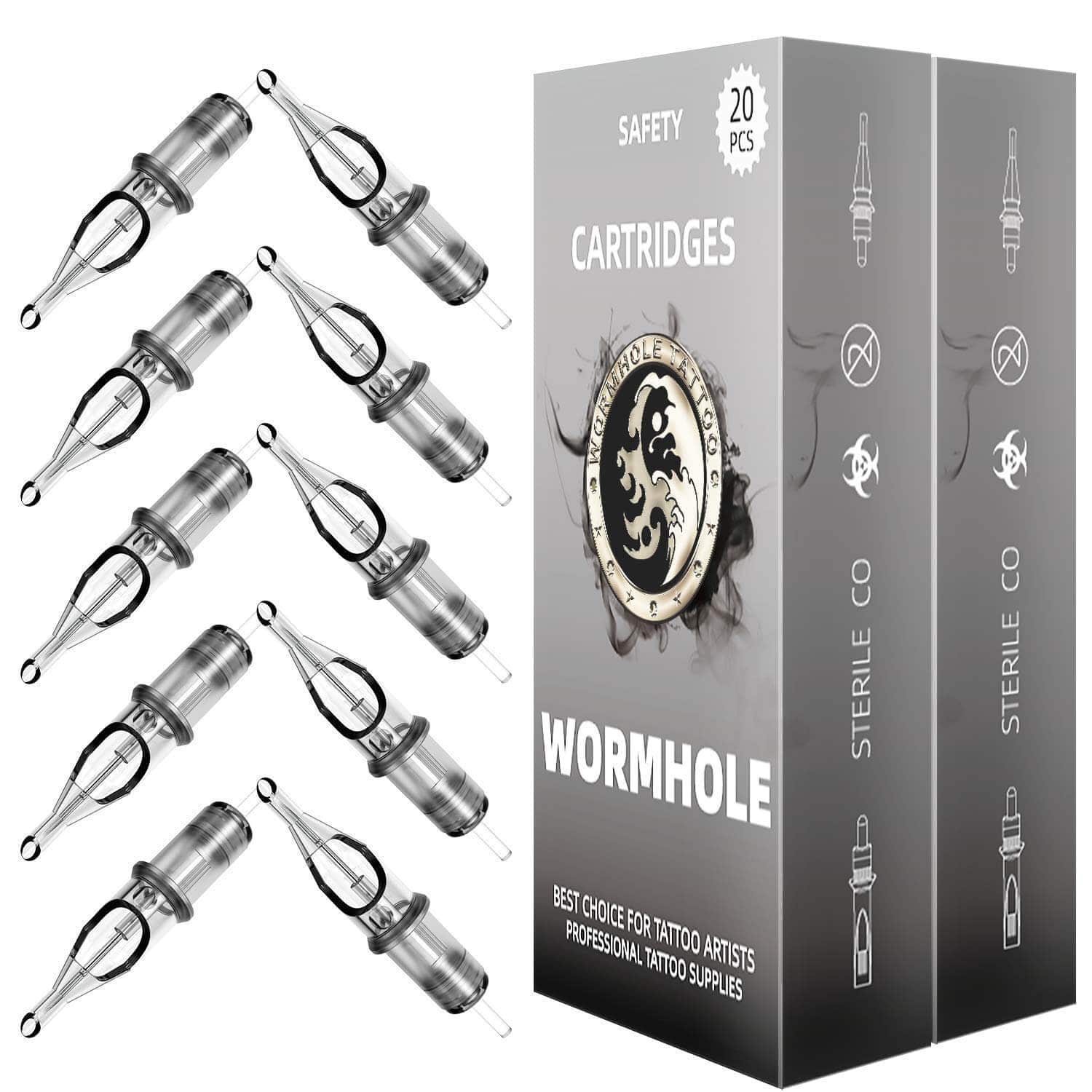 Tattoo Cartridges Needles Mixed Round Liner 50Pcs #12