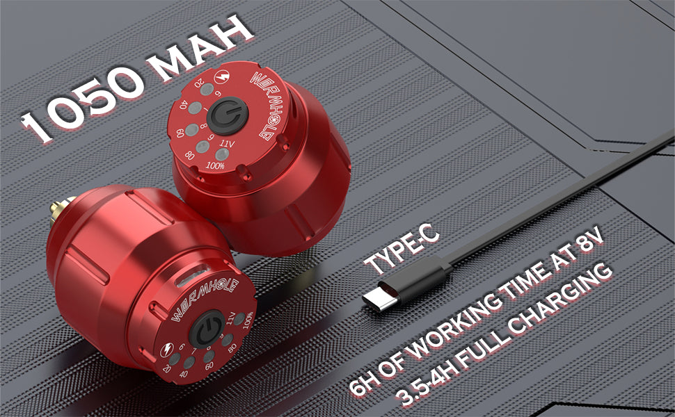 Wormhole Wireless Tattoo Power Supply for Tattoo Machine WA01