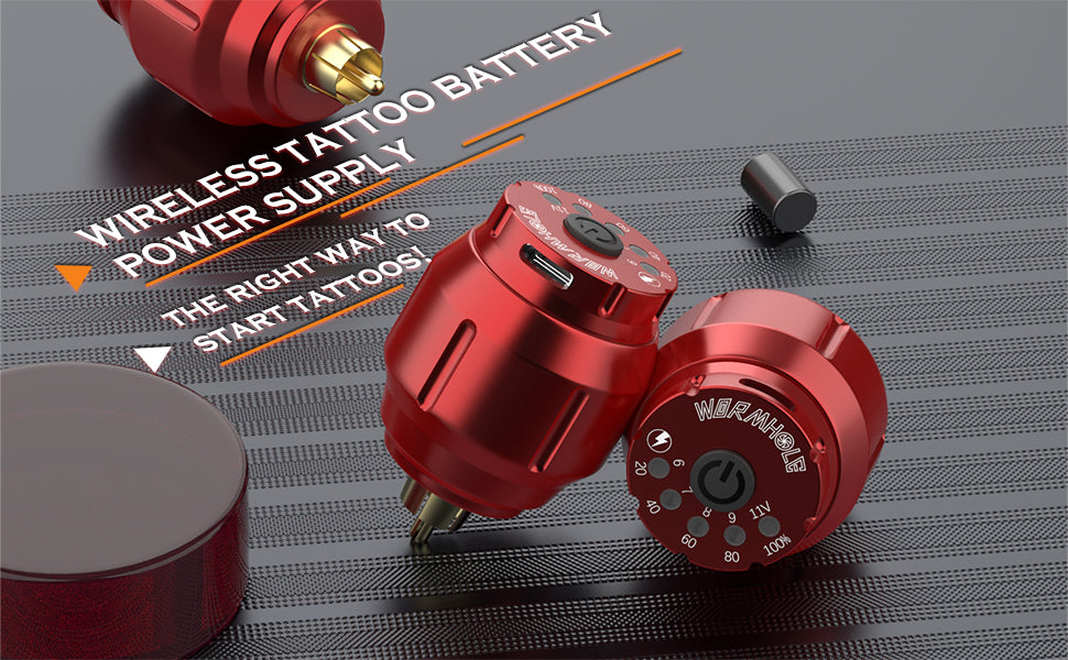 Wormhole Wireless Tattoo Power Supply for Tattoo Machine WA01