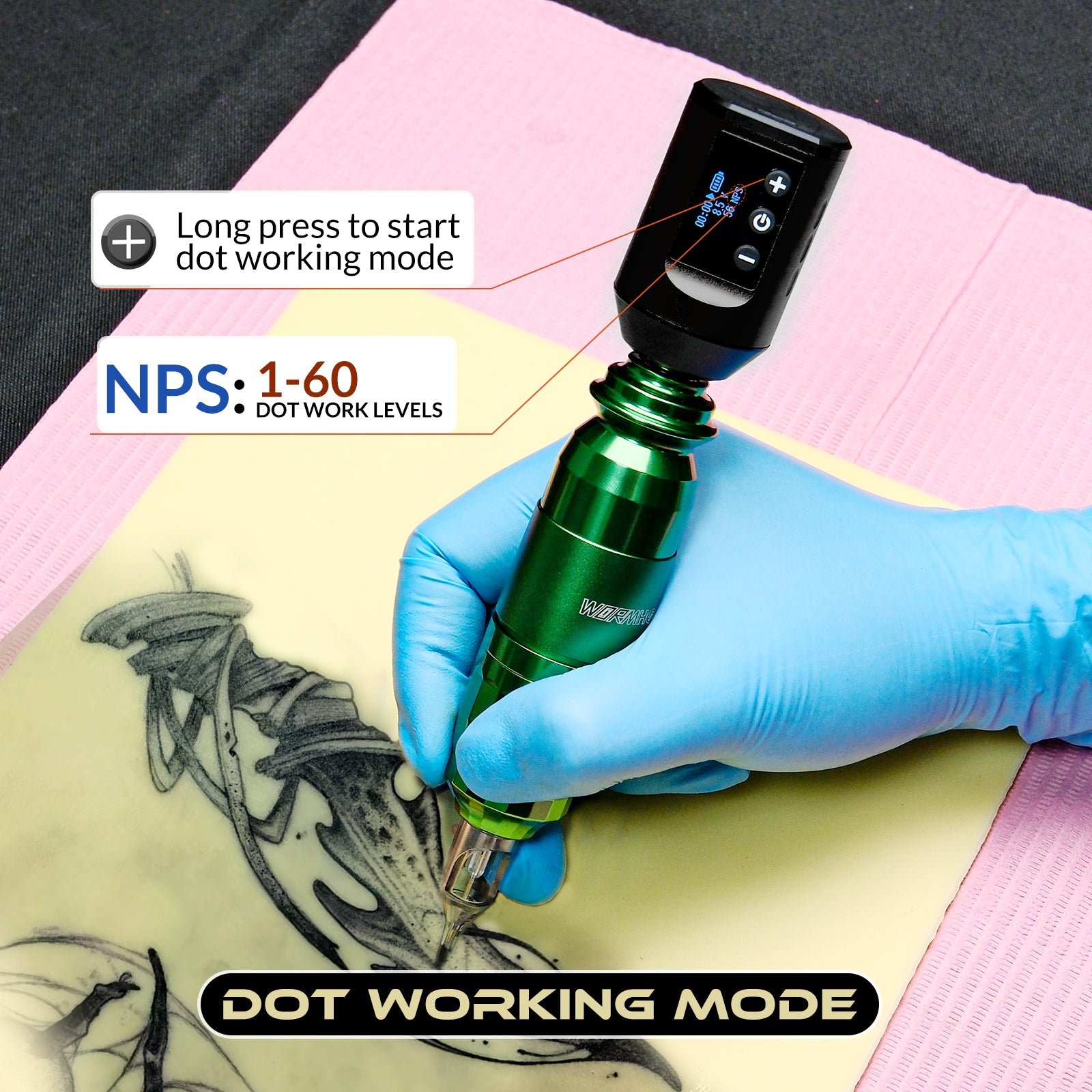 Wireless Tattoo Battery WB11