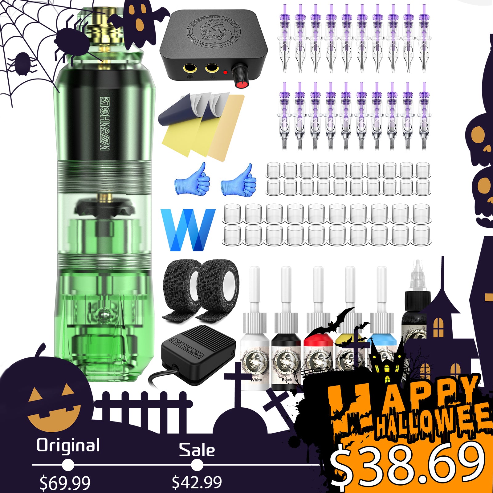 Tattoo Kit for Beginners and Tattoo Artists WTK159